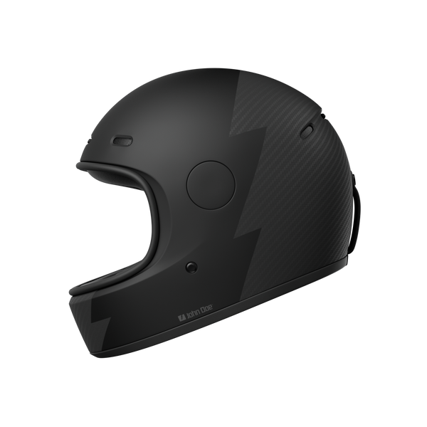 Casco Integral John Doe ONE Frozen Black/Carbon