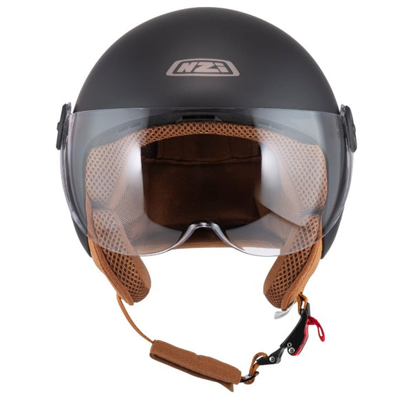 Casco Jet NZI Magma Matt Black