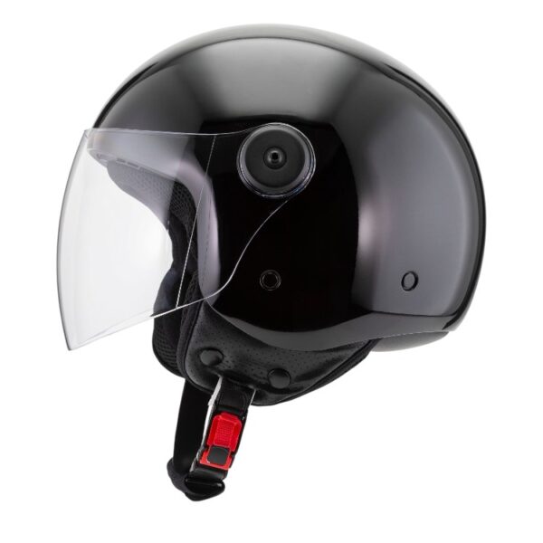 Casco Jet NZI Magma Black Shinny