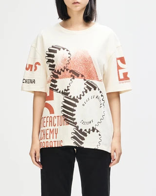 Camiseta Deus Ex Machina Merz Dirty White