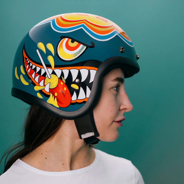 Casco Jet Dmd Retro Lollipop