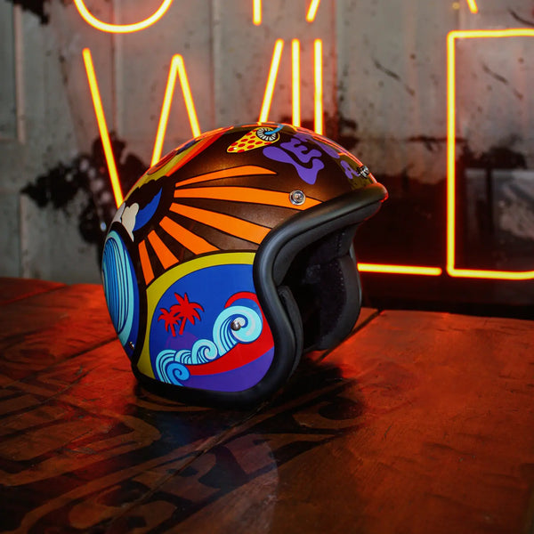 Casco Jet Dmd Retro Ghost Trip