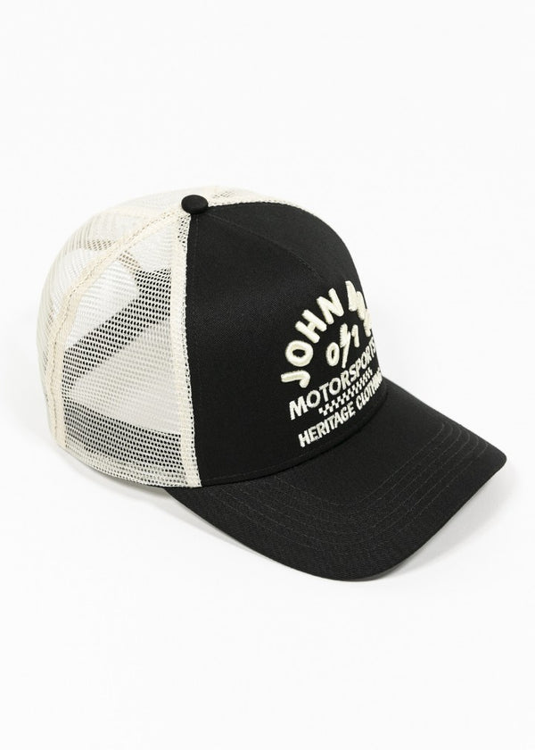 Gorra John Doe Trucker Black and White