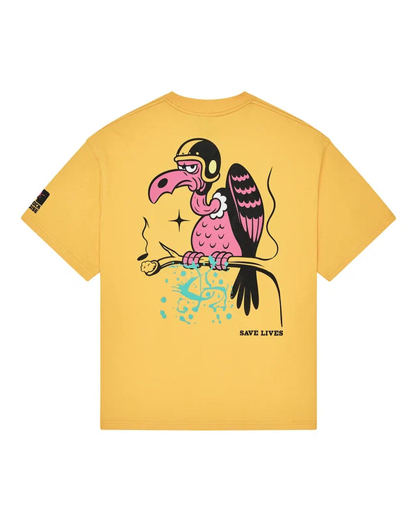 Camiseta Deus Ex Machina Turpentine Overzise Citrus Orange