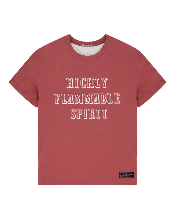 Camiseta Deus Ex Machina Two Minds Ringer Red Apple