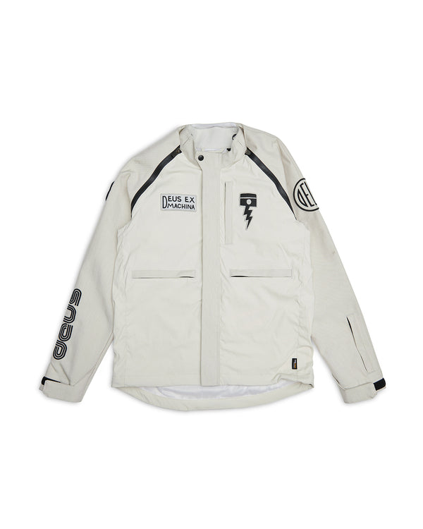 Chaqueta Deus ex Machina Off Road Cordura Blanca Roto