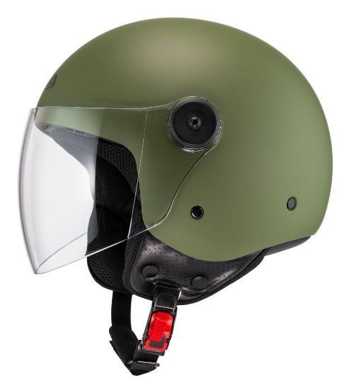 Casco Jet NZI Magma Green Matt